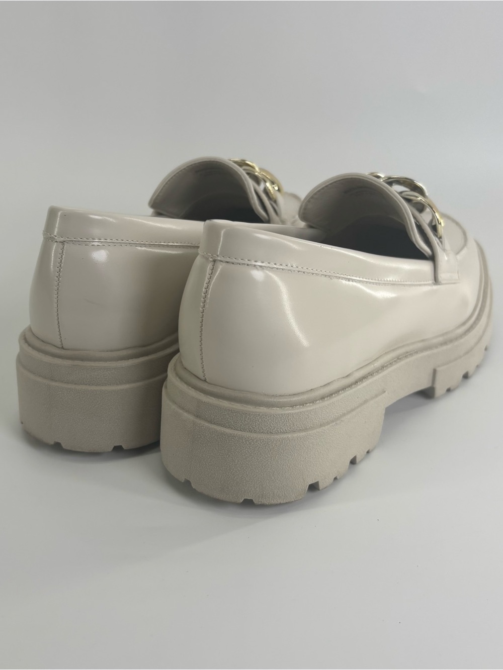 Steve Madden Makira platform loafer 7.5 cream gold - Picture 11 of 14